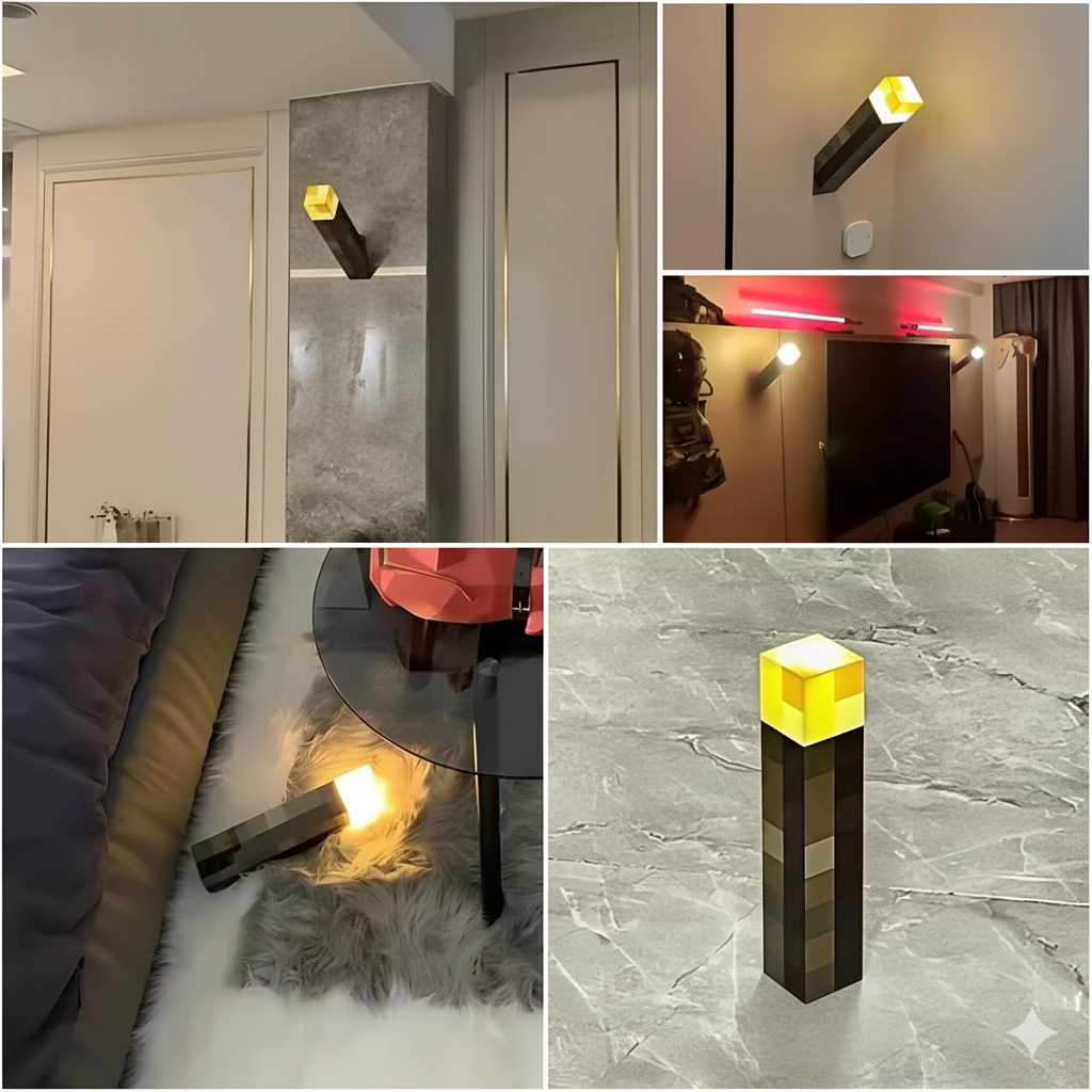 GlowBlock Wall Torch Light